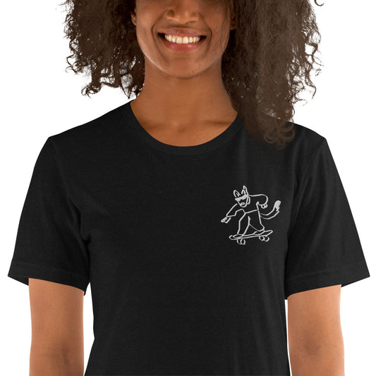 Skater wolf - Unisex t-shirt